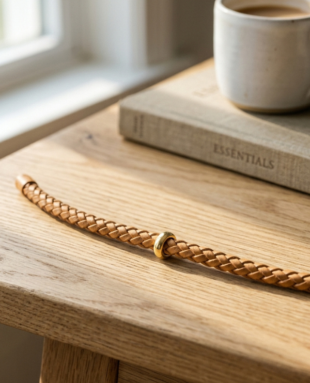 Pulsera cadena Rosana en oro de 18K, tendencia de eslabones visibles en pulseras mujer